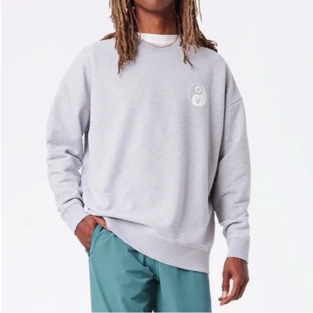 NWT OUTDOOR VOICES Move‎ Your Body Sweatshirt In Heather Grey